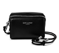 SAINT LAURENT SINTRA SPORT YSL FLAT MINI BORSA POUCH CROSSBODY 7774231EL0E1000
