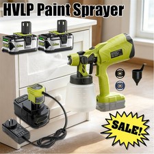 Cordless Paint Sprayer Kit P108 8.0ah Battery For Ryobi 18v One Hvlp Spray Gun