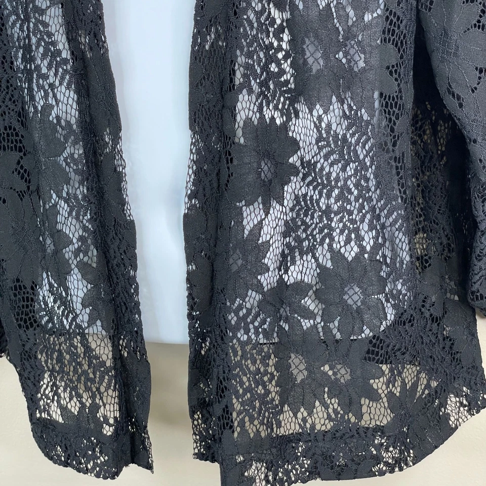 Chaqueta de fiesta Maurices para mujer Whimsigoth de encaje de hadas nueva con etiquetas talla XXL negra para salir Foto 3 de 4