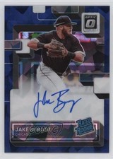 2022 Donruss Optic Navy Blue Cracked Ice Prizm 23/35 Jake Burger Auto 07m7