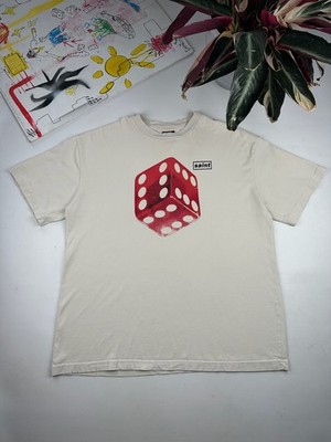 Vintage Oasis style Dice Shirt L Be Here Now Pulp Verve Suede