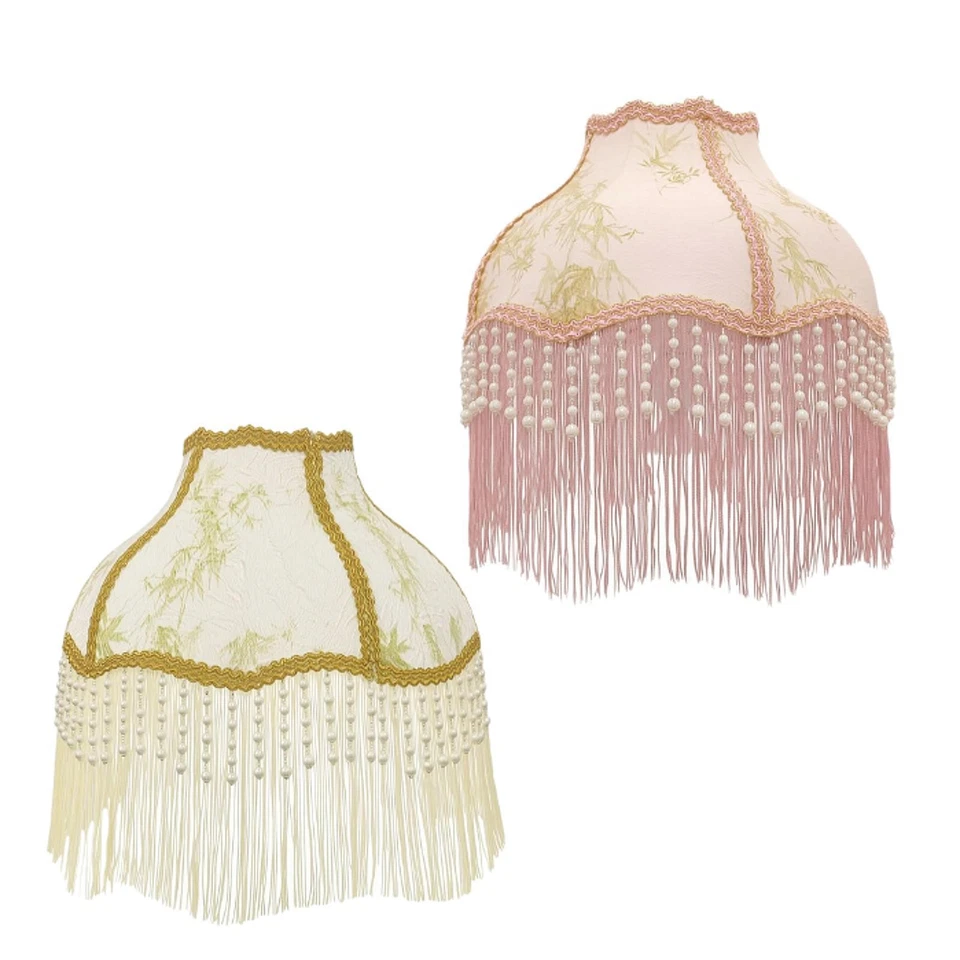 Abat-jour en forme cloche festonnée, fait main, style victorien, pour lampes - Photo 1/1