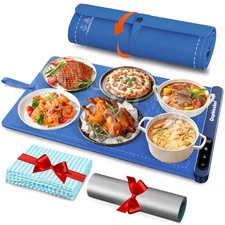 Food Warming Mat, Upgrade High-tech Graphene Heating Film, Fast Heating Silic...