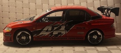 ERTL 1:18 2002 Mitsubishi Lancer Evo Fast And Furious Tokyo Drift