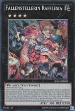 YuGiOh Fallenstellerin Rafflesia BOSH-DE099 Secret Rare Poor 1st