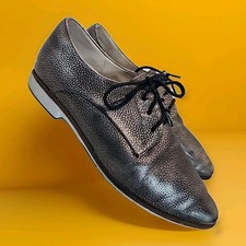 Frankie 4 Beth Brogues  Size AU7/US7/EU38 Silver Leather Supportive Shoes