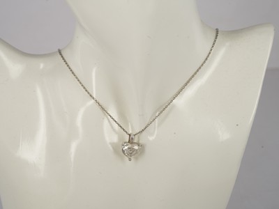 Chopard Kette und So Happy Anhänger aus 750 Weißgold mit 4 Brillanten Zertifikat