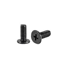 M2 x 6mm Laptop Notebook Computer Screws Phillips Head Screw Black 200pcs