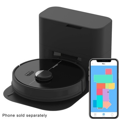 Dustin Wi-Fi Connected Self-Emptying Robot Vacuum and Mop in Night