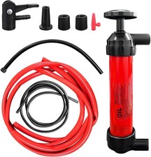 Siphon Pump Fluid Transfer Pump for Car, Fuel Transfer Hand Pump Kit for Gas Oil