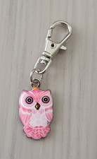Owl Charm Zipper Decoration Lobster Claw Clasp Keychain