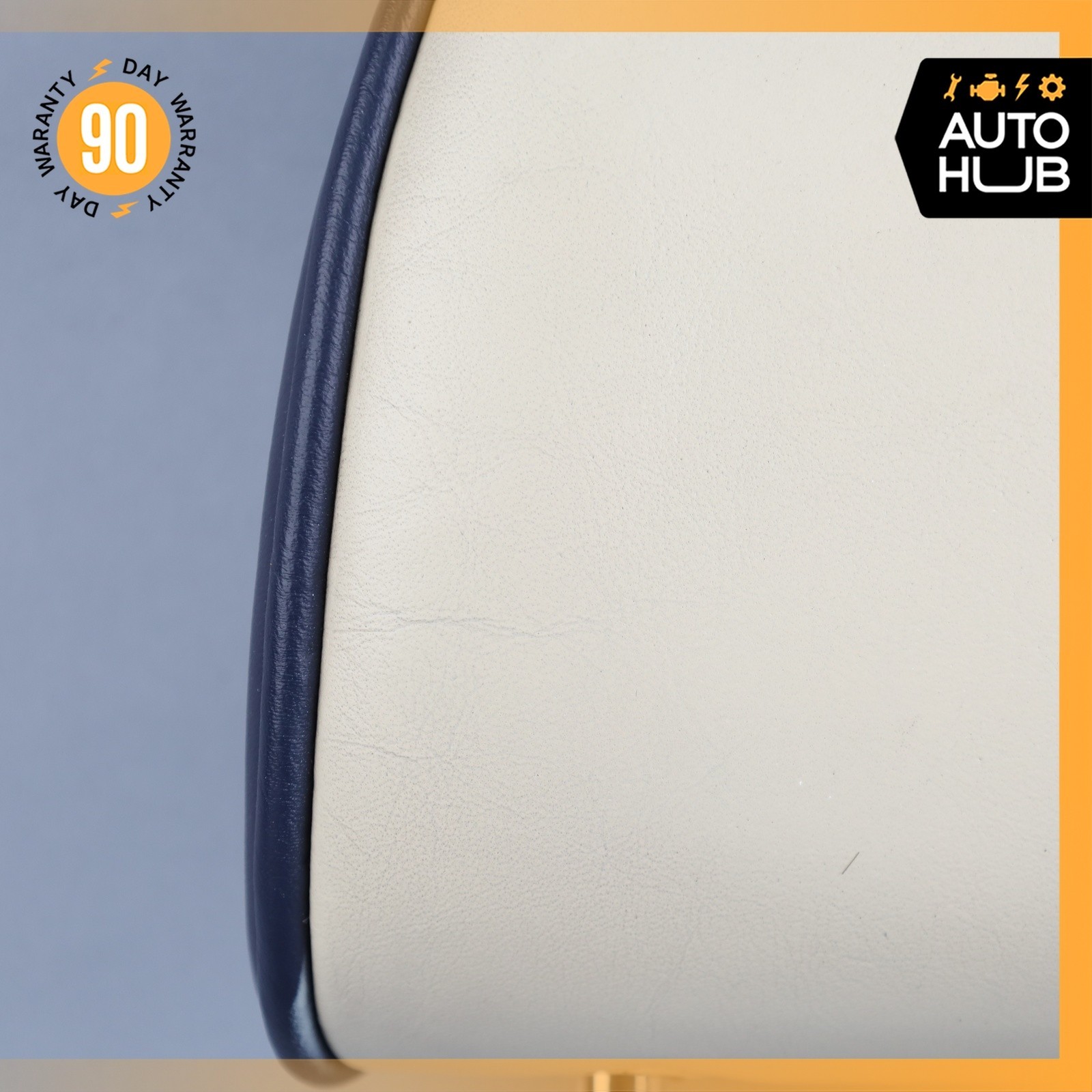 00-04 Aston Martin DB7 Front Left or Right Seat Headrest Beige / Blue OEM 38k