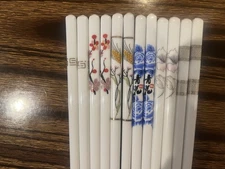 CHINESE  6 VARIATIONS (CHOOSE) PORCELAIN CHOPSTICKS W/ FREE