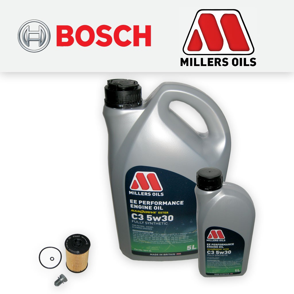 SERVICE KIT for VW PASSAT (B8/3G) 2.0 TDI OIL FILTER SUMP PLUG +EE OIL 2014-2020