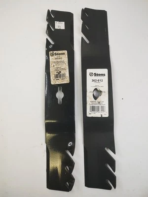 Genuine OEM Stens 302-612 Silver Streak Toothed Blade Replaces 116-6358-03 2pcs - Image 1 of 3