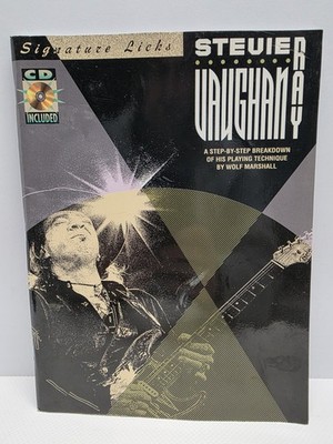 Stevie Ray Vaughan Signature Licks Guitar TAB Lesson Book + CD Hal Leonard 1991