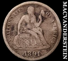 1891 Seated Liberty Dime-Scarce Better Date No Reserve #i6621
