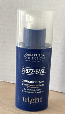 John Frieda Frizz Ease Creme Serum Overnight Repair Formula New Unused 1.69 oz