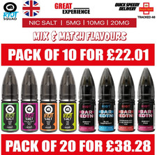 Riot Squad Nic Salt 10ml E Liquid 5/10/20mg 50/50 VG/PG  Vape Juice Mix & Match