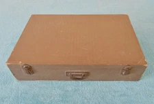 Antique Oshkosh Shoe Box and Clothes Section Drape for 1920s Steamer Trunk