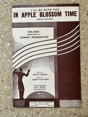 In Apple Blossom Time Guitar Sheet Music Vintage 1920 Foxtrot
