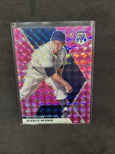 Early Wynn 2021 Mosaic Baseball Pink Camo Prizm Card #27 Cleveland Indians A3