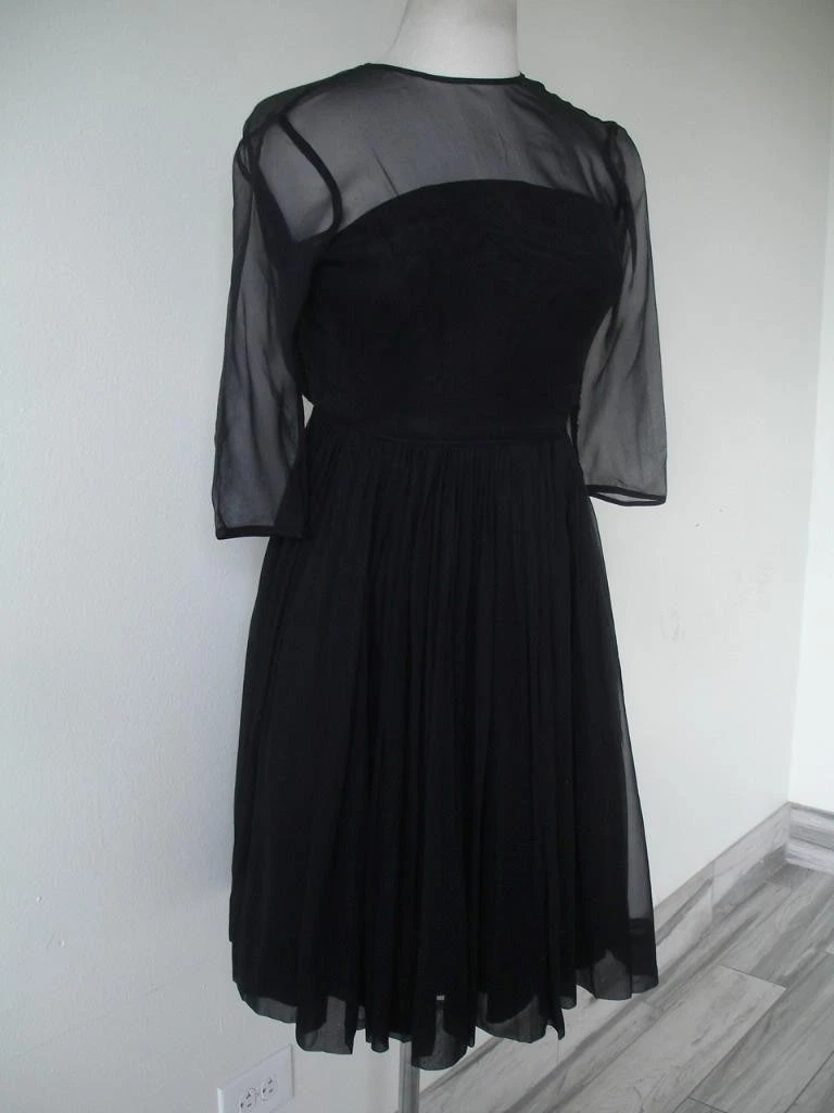 1920 black dress Peacock Beaded Flapper Dress-Antoinette main image 0