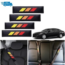 4pcs For Toyota Car Accessories Embroidered Soft Safety Seat Belt Shoulder Pad