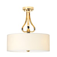 Dekorative Badlampe Led IP44 Spritzwasserdicht Rund In Gold Creme Deckenleuchte