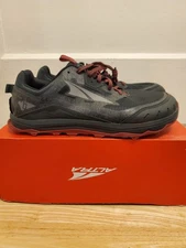 ALTRA Men's Lone Peak 6 Black Grey Red Size 12.5 Wide New
