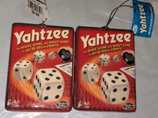 Yahtzee Game  Hasbro Christmas Ornament.  New By RUZ LOT OF 2
