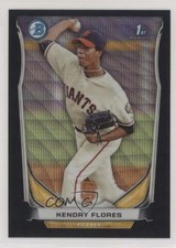 2014 Bowman Prospects Chrome Black Wave Refractor Kendry Flores #BCP82 8a7