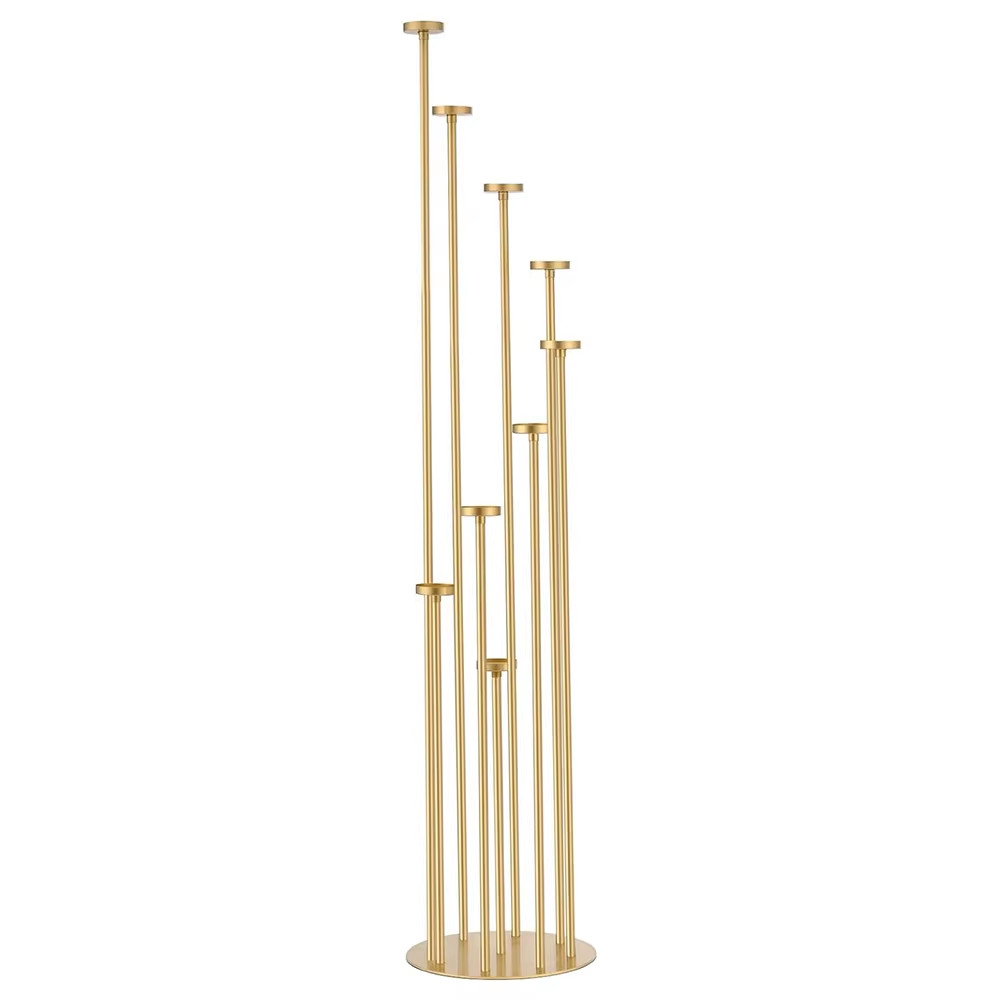 Metal Floor Candelabra Pillar Candle Holders Tall Set F