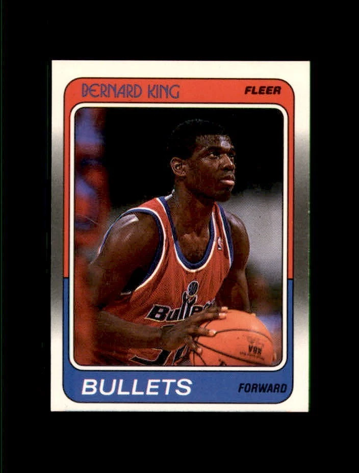 1988-89 Fleer Basketball #116 Bernard King (Bullets) NM-MT