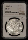1904-O $1 Morgan Silver Dollar - VAM-12 - NGC MS 63 - SKU-U1132