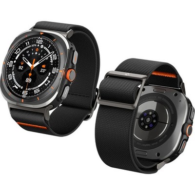 Armband für Galaxy Watch Ultra 2/1 Spigen Uhrarmbänd Uhrbänd Bänd Schwarz