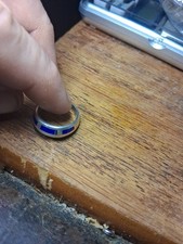 Lapis Lazuli Sterling Silver Ring Size 6