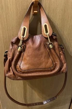 Chloé Chloe Paraty  Hand Bag Shoulder bag 2way Brown Ladies Used