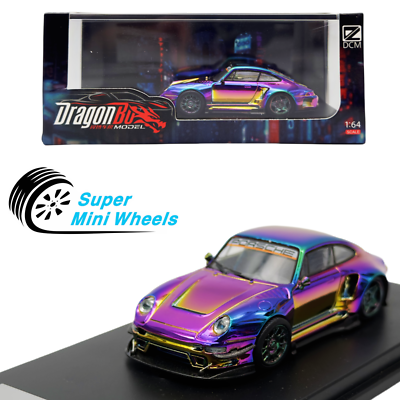 DCM x DragonBo - Porsche RWB 993 Chrome Magic Purple - Diecast