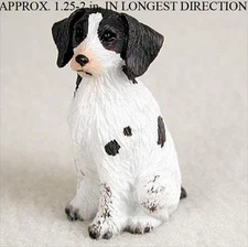 Brittany Mini Hand Painted Figurine Liver/White