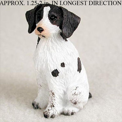 Brittany Mini Hand Painted Figurine Liver/White