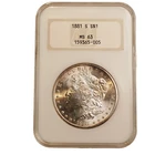 1881 *S* Morgan Silver Dollar NGC MS63 GENERATION 4 **FATTY**FREE SHIPPING 544