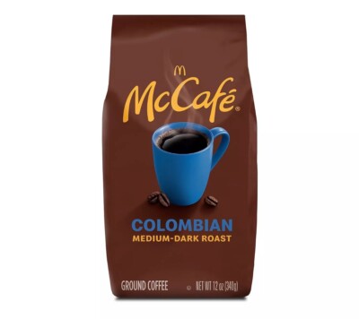 McDonalds McCafe Columbian Medium-Dark Roast Ground Coffee 12 oz