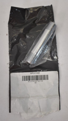 Supply Giant 1/2'' x 4'' Pipe Nipple NPCH1240 NPT Threaded SAE Standard Heavy Duty