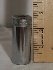 SNAP ON TOOLS 7/8" DEEP SOCKET 3/8" DRIVE 12 POINT SF281 SF 281 VERY NICE