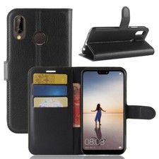 Funda blanda con ranura para billetera abatible para Huawei P20 Lite/cubierta/soporte para tarjetas bolsa con soporte