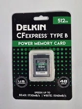 Delkin Devices 512GB POWER CFexpress Type B Memory Card (DCFX1-512)