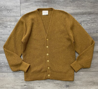 VTG 60s Richman Bros. Golden Brown Virgin Mohair Wool Cuff