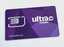 Ultra Mobile SIM Card 500MB 5G Data Unlimited Call/Text 3 Month Included TMobile