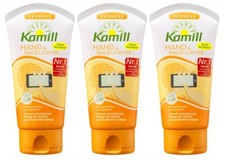 Kamill Fast Absorbing Hand & Nail Cream,75ml x 3. Imported from Germany, NEW